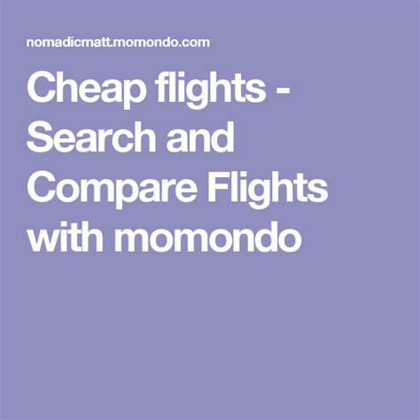 momundo|Cheap Flights: Compare Flights & Flight Tickets 